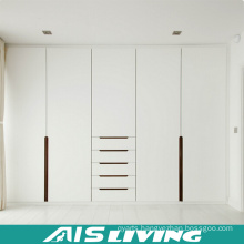 White High Glossy Lacquer Pull out Door Wardrobe Closet (AIS-W479)